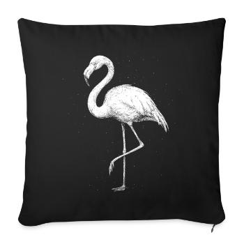 Flamingo - Sofakissenbezug 45 x 45 cm - Schwarz - Vorne