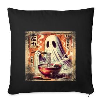 Ramen Geist Grunge Poster Style - Sofakissenbezug 45 x 45 cm - Schwarz - Vorne