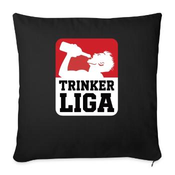 Trinker LIGA - Sofakissenbezug 45 x 45 cm - Schwarz - Vorne