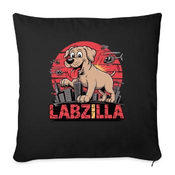 Labzilla – Le bon garçon dans les opérations des grandes villes - Housse de coussin décorative 45 x 45 cm - noir - Devant