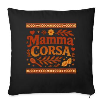 Mamma Corsa - Housse de coussin décorative 45 x 45 cm - noir - Devant