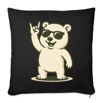 Arctic Rocker - Sofa pillowcase 17,3'' x 17,3'' (45 x 45 cm) - black - Front