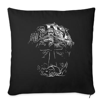 Nordic power - Sofa pillowcase 17,3'' x 17,3'' (45 x 45 cm) - black - Front