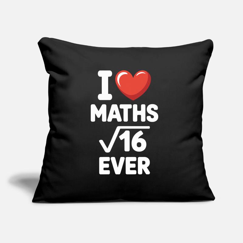 Math J’adore les maths Maths Nerd Professeur de mathématiques Housse de coussin décorative 45 x 45 cm