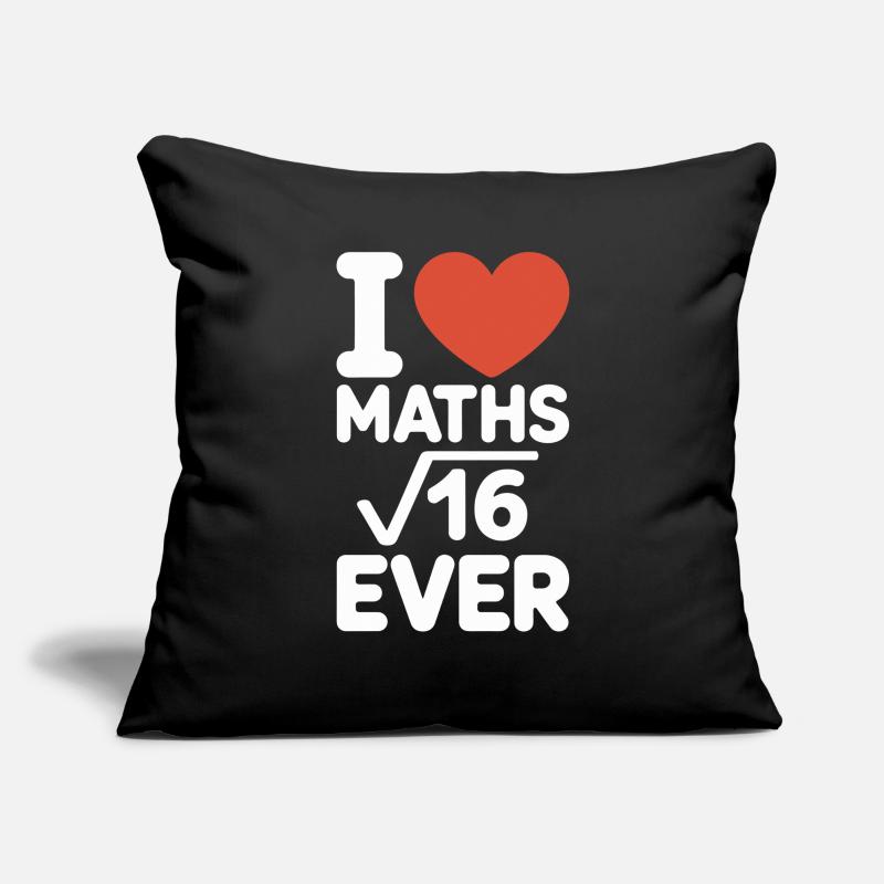 Math J’adore les maths Maths Nerd Professeur de mathématiques Housse de coussin décorative 45 x 45 cm