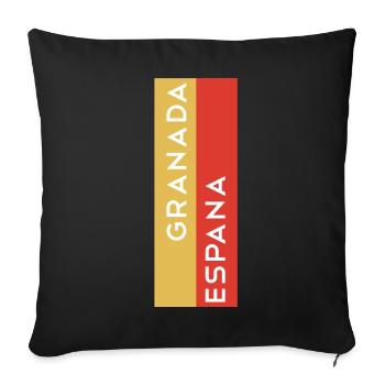 Granada - Sofa pillowcase 17,3'' x 17,3'' (45 x 45 cm) - black - Front