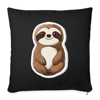 Paresse - Housse de coussin décorative 45 x 45 cm - noir - Devant