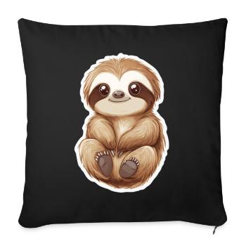Paresse - Housse de coussin décorative 45 x 45 cm - noir - Devant
