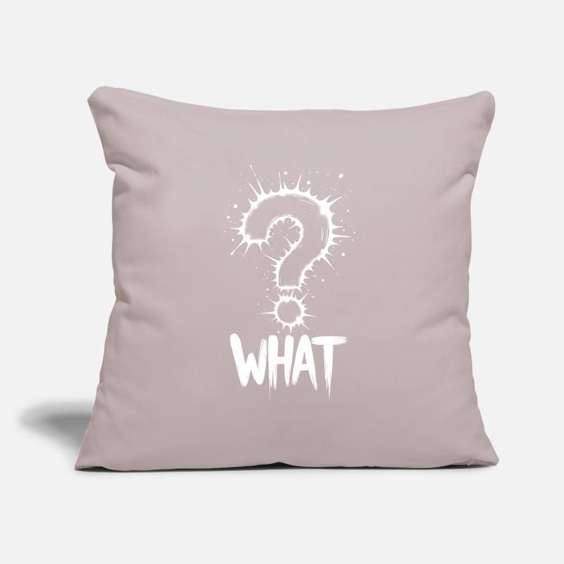 What Question Mark Splash Sofa pillowcase 17,3'' x 17,3'' (45 x 45 cm)