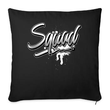 Squad - Sofa pillowcase 17,3'' x 17,3'' (45 x 45 cm) - black - Front