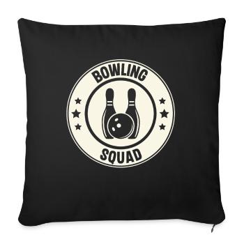 Bowling - Housse de coussin décorative 45 x 45 cm - noir - Devant