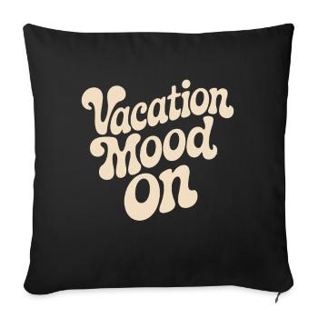 Vacation Mood On Summer Festival Travel Club Vacation - Sofa pillowcase 17,3'' x 17,3'' (45 x 45 cm) - black - Front