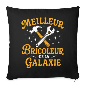 Meilleur Bricoleur de la Galaxie - Housse de coussin décorative 45 x 45 cm - noir - Devant