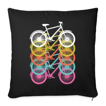 Cycling Retro Vintage - Sofa pillowcase 17,3'' x 17,3'' (45 x 45 cm) - black - Front