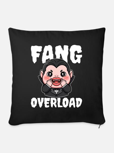 FANG_OVERLOAD - Sofakissenbezug 45 x 45 cm - Schwarz