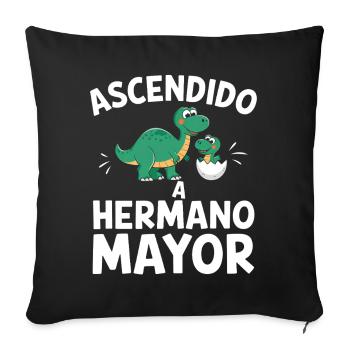 Promoted To Big Brother Funny Big Brother - Sofa pillowcase 17,3'' x 17,3'' (45 x 45 cm) - black - Front