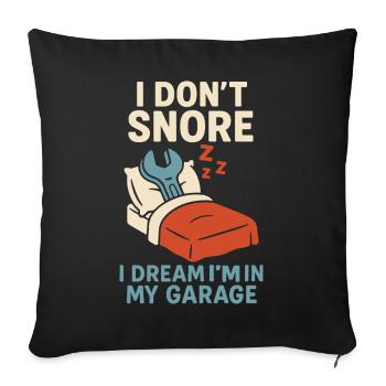 Funny Hobby Garage Screwdriver Saying - Sofa pillowcase 17,3'' x 17,3'' (45 x 45 cm) - black - Front