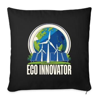 Environmentalist Renewable Energy Eco Innovator - Sofa pillowcase 17,3'' x 17,3'' (45 x 45 cm) - black - Front