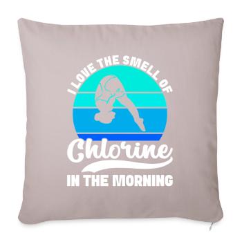 Diving diving board - Sofa pillowcase 17,3'' x 17,3'' (45 x 45 cm) - light taupe - Front