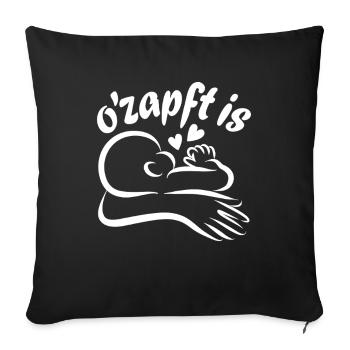 Baby Drinking Breastfeeding Mom O'zapft is - Sofa pillowcase 17,3'' x 17,3'' (45 x 45 cm) - black - Front