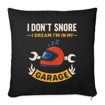 I Snore Not Funny Craftsman Saying - Sofa pillowcase 17,3'' x 17,3'' (45 x 45 cm) - black - Front