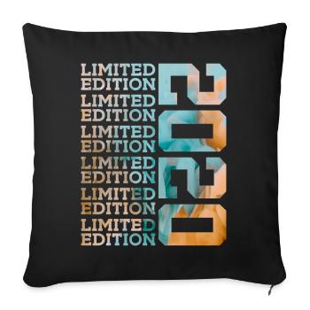 ÉDITION LIMITÉE 2020 6 ANS 6E ANNIVERSAIRE - Housse de coussin décorative 45 x 45 cm - noir - Devant