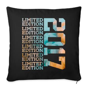 ÉDITION LIMITÉE 2017 9 ANS 9E ANNIVERSAIRE - Housse de coussin décorative 45 x 45 cm - noir - Devant