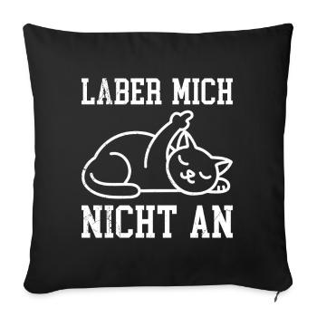 Majorque LABER MICH NICHT AN Anti Flirt Lustiges - Housse de coussin décorative 45 x 45 cm - noir - Devant