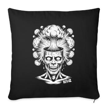 Creative explosion and comic illustration - Sofa pillowcase 17,3'' x 17,3'' (45 x 45 cm) - black - Front