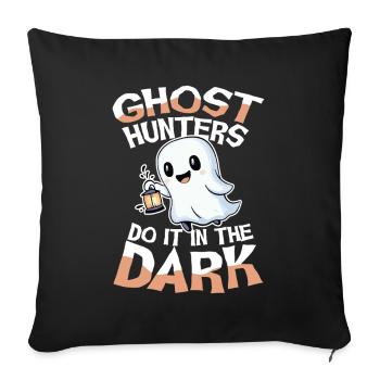 Les chasseurs de fantômes le font dans le noir Geisterjäger - Housse de coussin décorative 45 x 45 cm - noir - Devant