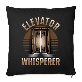 Elevator toddler & kids - Sofa pillowcase 17,3'' x 17,3'' (45 x 45 cm) - black - Front