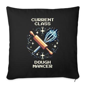 Classe : Doughmancer | Humour sur la fabrication du pain - Housse de coussin décorative 45 x 45 cm - noir - Devant