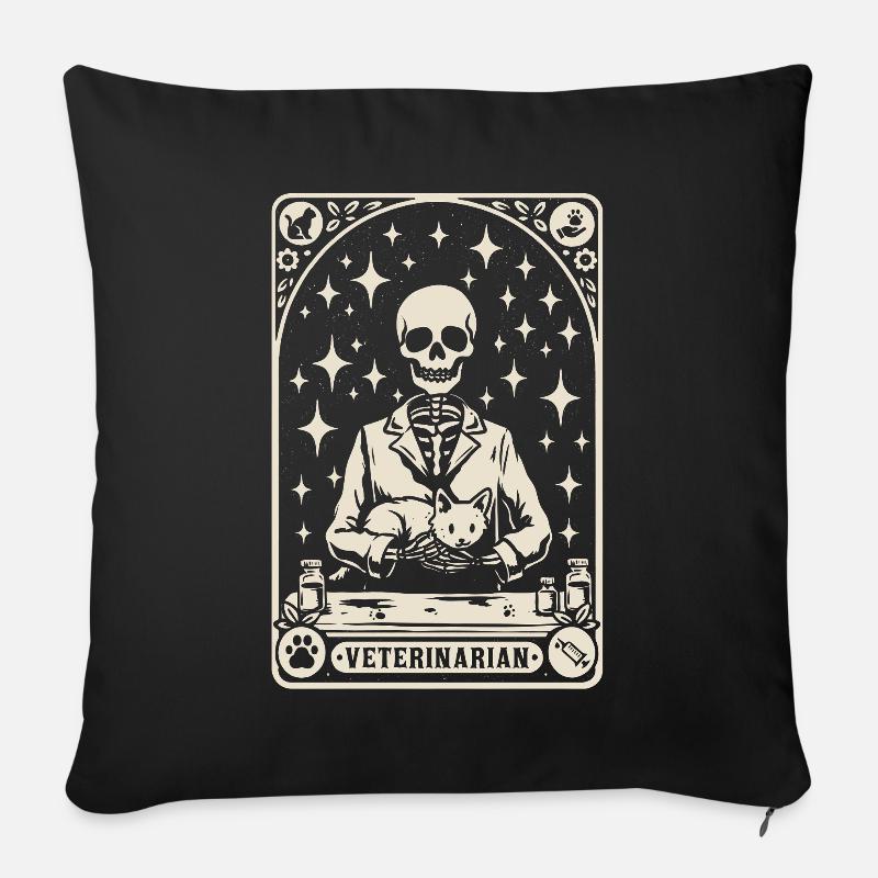 Veterinär Tierarzt Tierarzt - Sofakissenbezug 45 x 45 cm - Schwarz