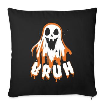 Ghost Broth, Halloween Party Costume - Pumpkin - Sofa pillowcase 17,3'' x 17,3'' (45 x 45 cm) - black - Front