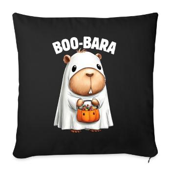 Capybara in Halloween costume - Sofa pillowcase 17,3'' x 17,3'' (45 x 45 cm) - black - Front