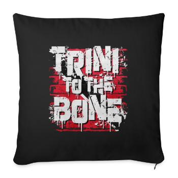 Tribe to the Bone GraffitiTrinidad and Tobago - Sofa pillowcase 17,3'' x 17,3'' (45 x 45 cm) - black - Front