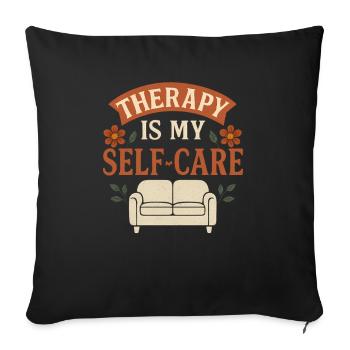 Thérapie Soins personnels Motivation - Housse de coussin décorative 45 x 45 cm - noir - Devant