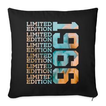 ÉDITION LIMITÉE 1966 60 ANS 60E ANNIVERSAIRE - Housse de coussin décorative 45 x 45 cm - noir - Devant