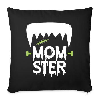 maman - Housse de coussin décorative 45 x 45 cm - noir - Devant