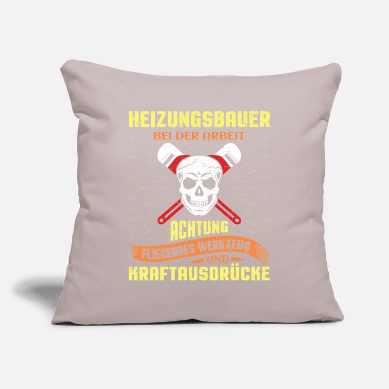 Heating Engineer Heating Construction Plumber Plumber Sofa pillowcase 17,3'' x 17,3'' (45 x 45 cm)