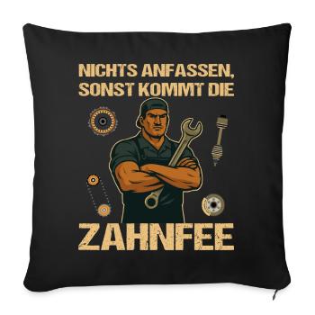 Tournevis de mécanicien automobile - Housse de coussin décorative 45 x 45 cm - noir - Devant