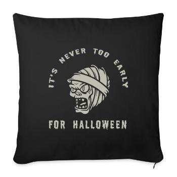 Halloween Zombie Scream Design - Sofa pillowcase 17,3'' x 17,3'' (45 x 45 cm) - black - Front