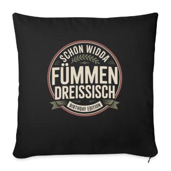 Widda Fümmen Dreissisch fête déjà ses 50 ans - Housse de coussin décorative 45 x 45 cm - noir - Devant