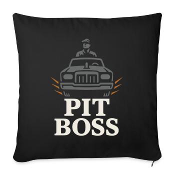Démolition Derby Fan Pit Crew Crash Driver Fair - Housse de coussin décorative 45 x 45 cm - noir - Devant