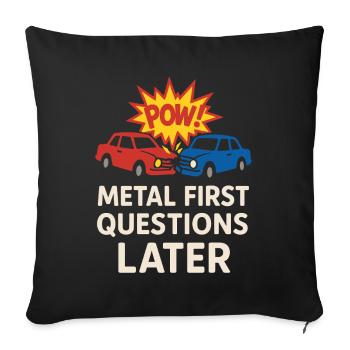 Démolition Derby Fan Pit Crew Crash Driver Fair - Housse de coussin décorative 45 x 45 cm - noir - Devant