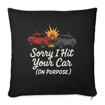 Démolition Derby Fan Pit Crew Crash Driver Fair - Housse de coussin décorative 45 x 45 cm - noir - Devant