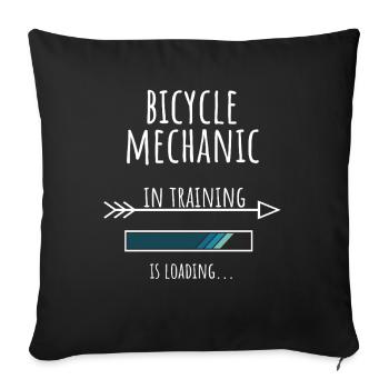 Gift Profession Training Bicycle Mechanic - Sofa pillowcase 17,3'' x 17,3'' (45 x 45 cm) - black - Front