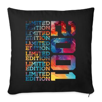 LIMITED EDITION 2001 25 YEARS 25TH BIRTHDAY - Sofa pillowcase 17,3'' x 17,3'' (45 x 45 cm) - black - Front
