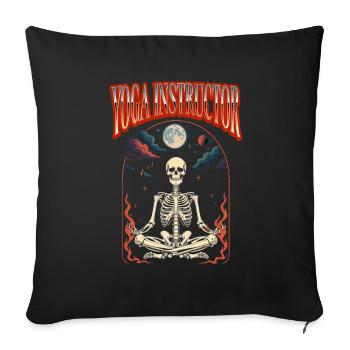 Yoga Teacher Halloween Tarot - Sofa pillowcase 17,3'' x 17,3'' (45 x 45 cm) - black - Front