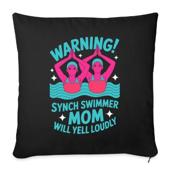 Natation synchronisée Natation artistique Sports nautiques - Housse de coussin décorative 45 x 45 cm - noir - Devant